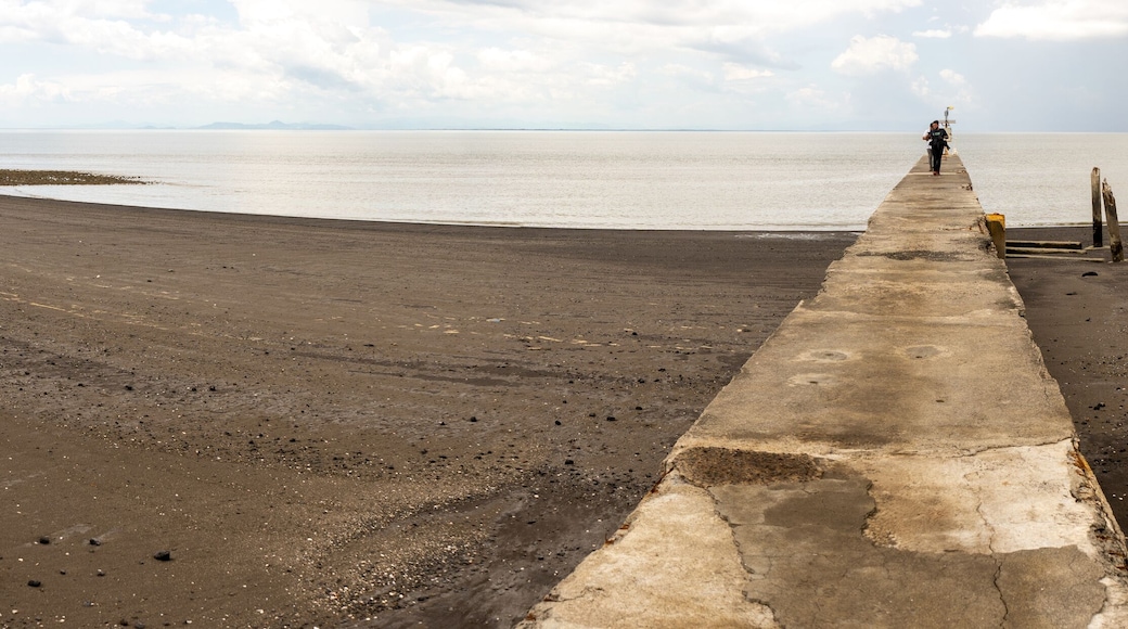 Panoramic photo of Pacific sea coast in Chinandega Nicaragua