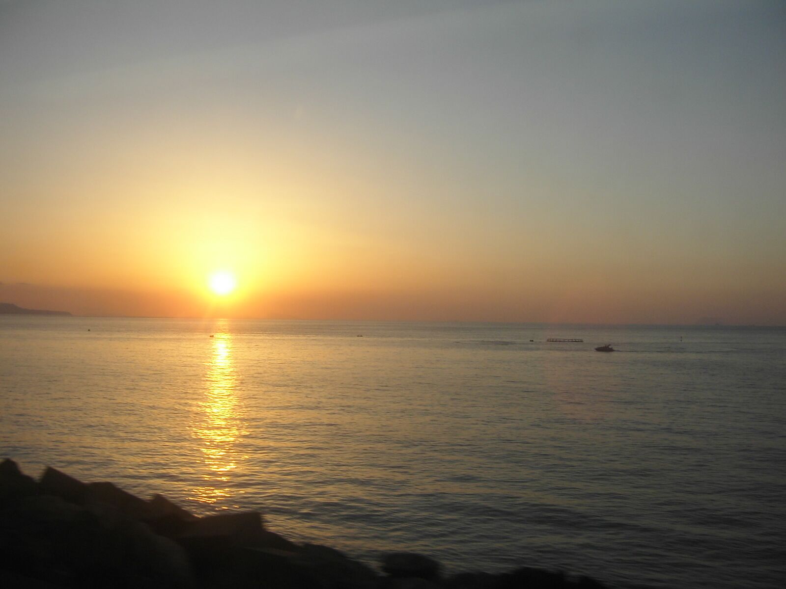Tramonto sul Mar Tirreno