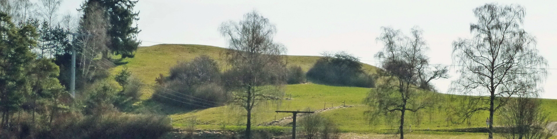 Endmoräne bei Grafrath (Ortsteil Mauern), Ansicht von Westen