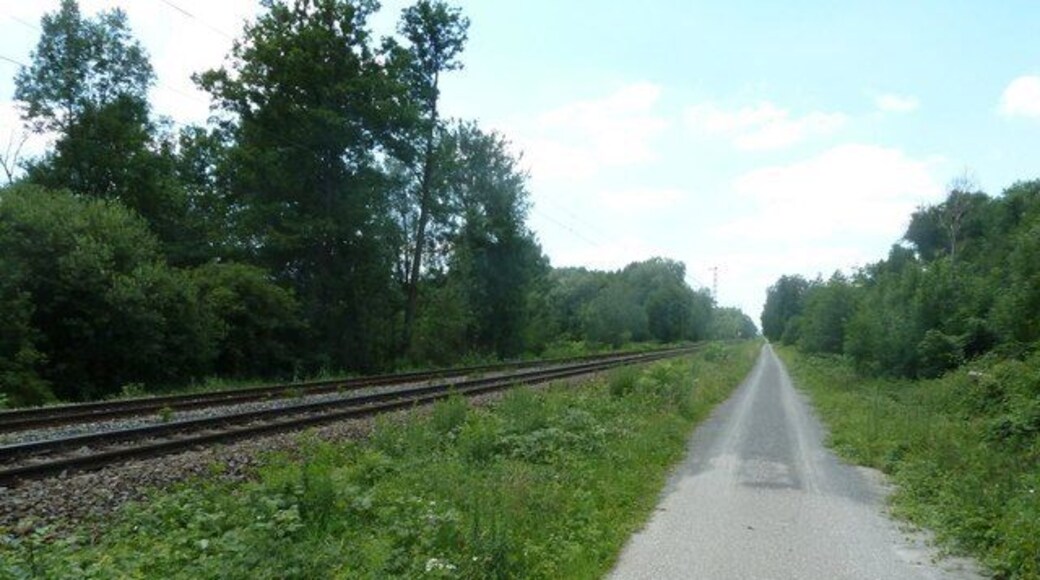 Weg an der Bahnstrecke Durlach-Bruchsal
