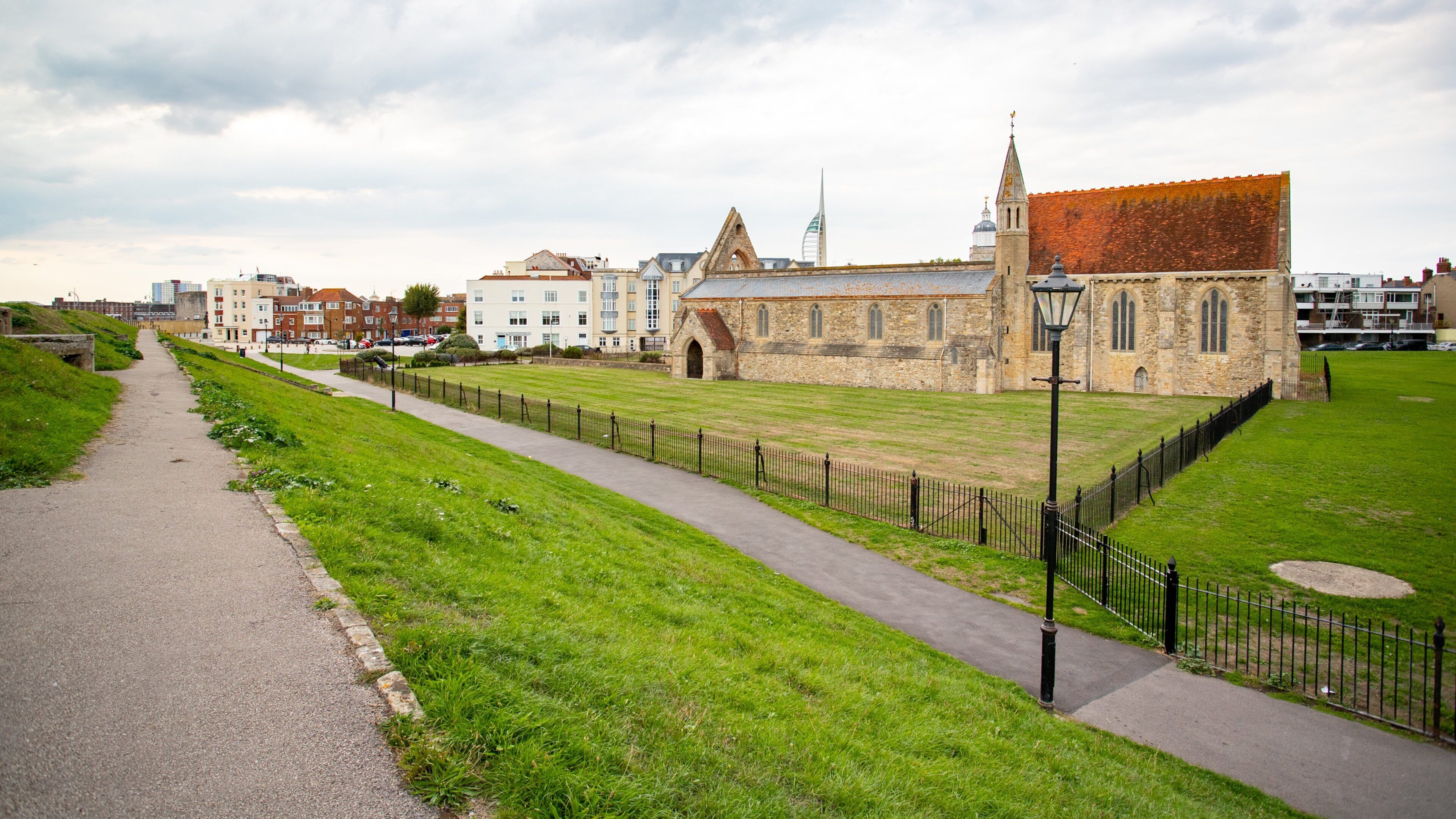 Royal Garrison Church featuring heritage architecture, a garden and a church or cathedral