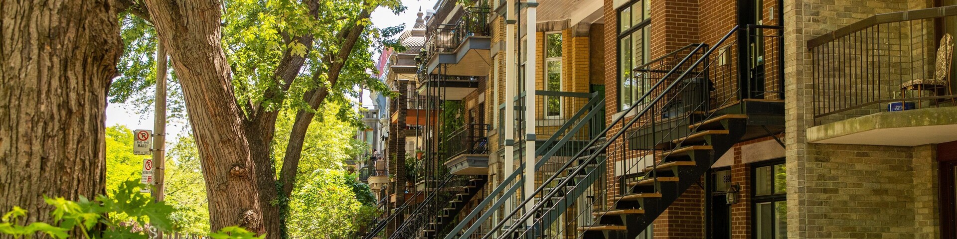Plateau Mont Royal showing heritage elements