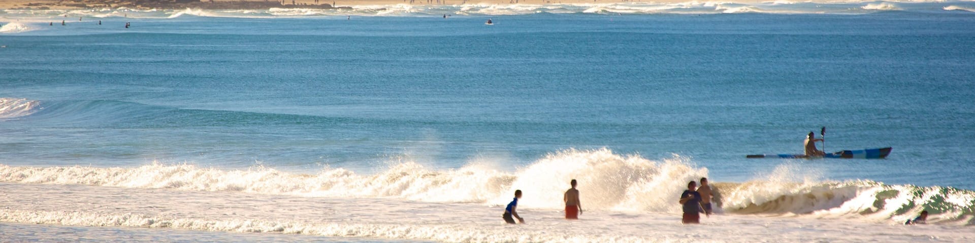 Alex Beach which includes general coastal views and mountains