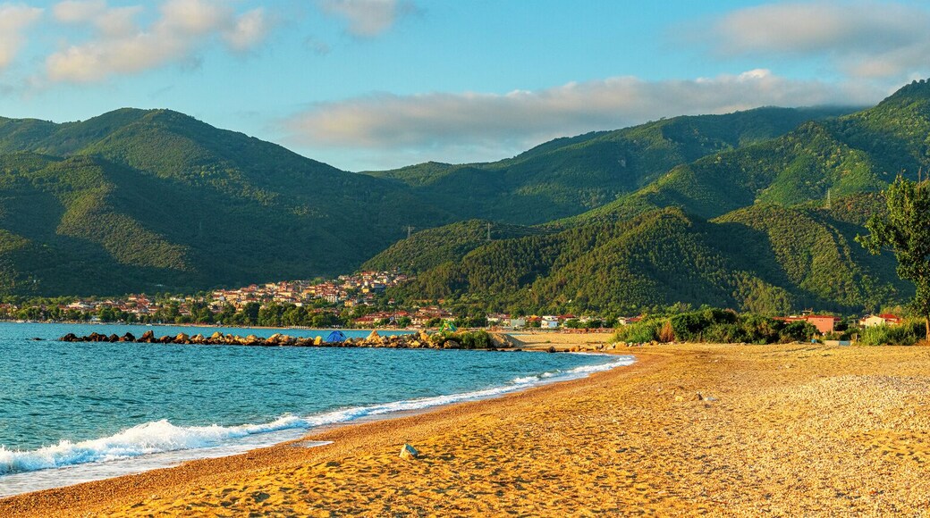 Stavros, a town and in Volvi municipality in Greece, popular tourist travel destination for summer holiday vacation