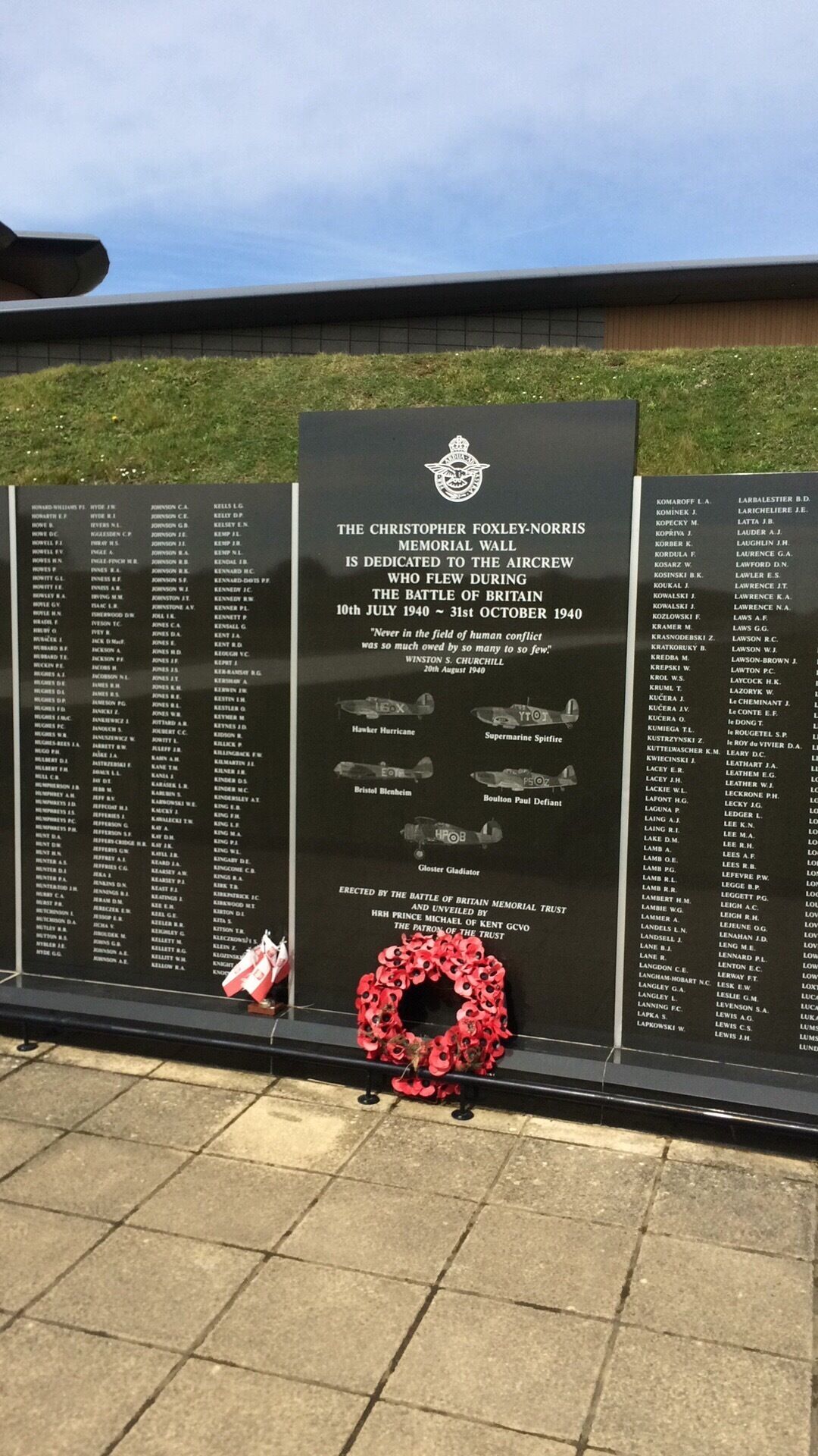 The Memorial Wall.

A sad indictment on modern society that the post notices asking people not to climb on it....