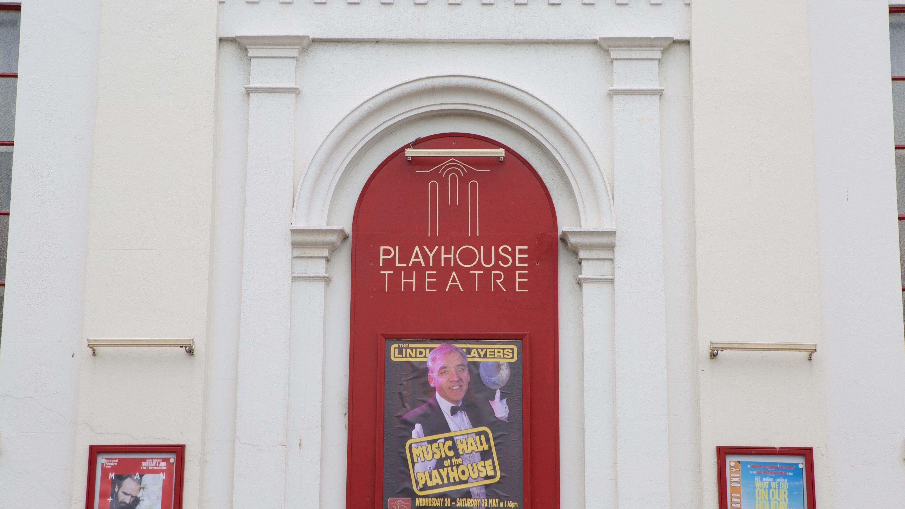 Playhouse Theatre Whitstable which includes signage and theater scenes