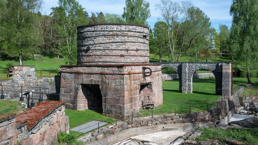 Old blast furnace.