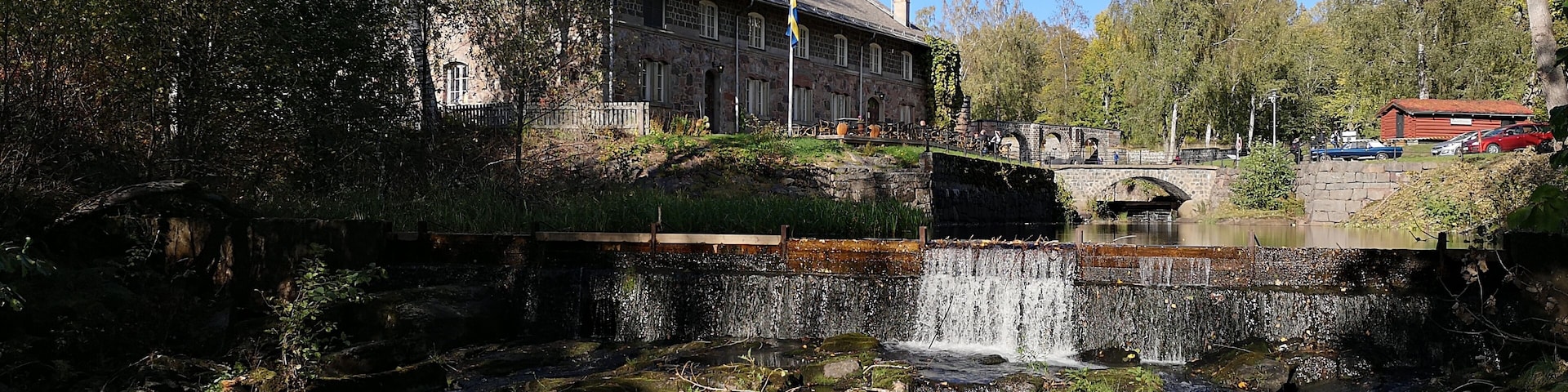 Water-powered mills and a restaurang in Borgvik