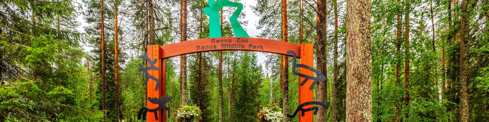 Ranua Wildlife Park. Entrance.
