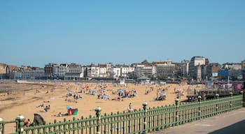 Margate, Kent, England, UK. 2020. Old town Margate and the main beach sands.