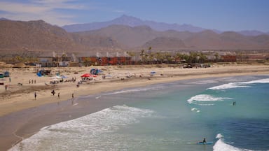 Los Cerritos Beach showing general coastal views, a beach and landscape views