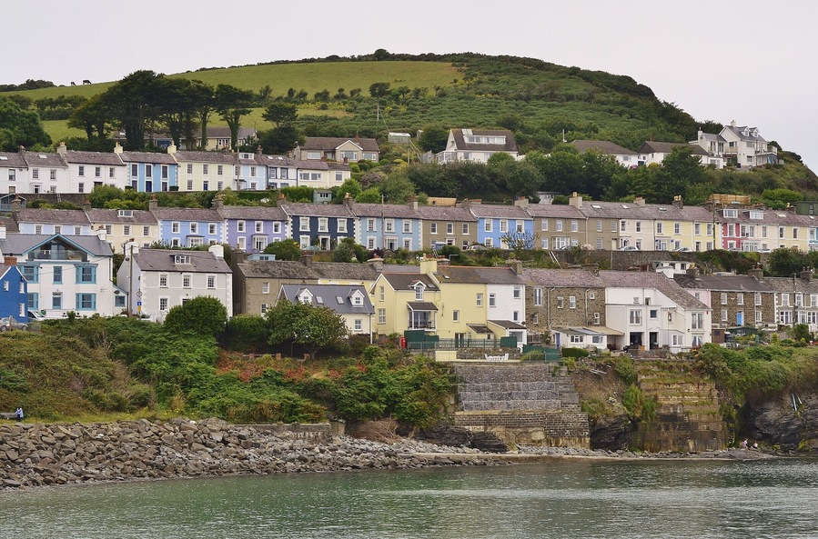 New Quay, Wales. UK