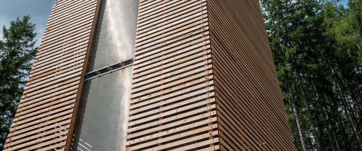 The Veitsch Pilgrim Cross. Veitsch Mount of Olives Pilgrims Cross. (Pilgerkreuz am Veitscher Ölberg). Sankt Barbara im Mürztal. Austria.