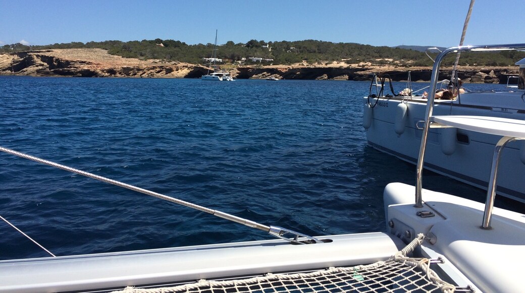 Beautiful coastline of Ibiza