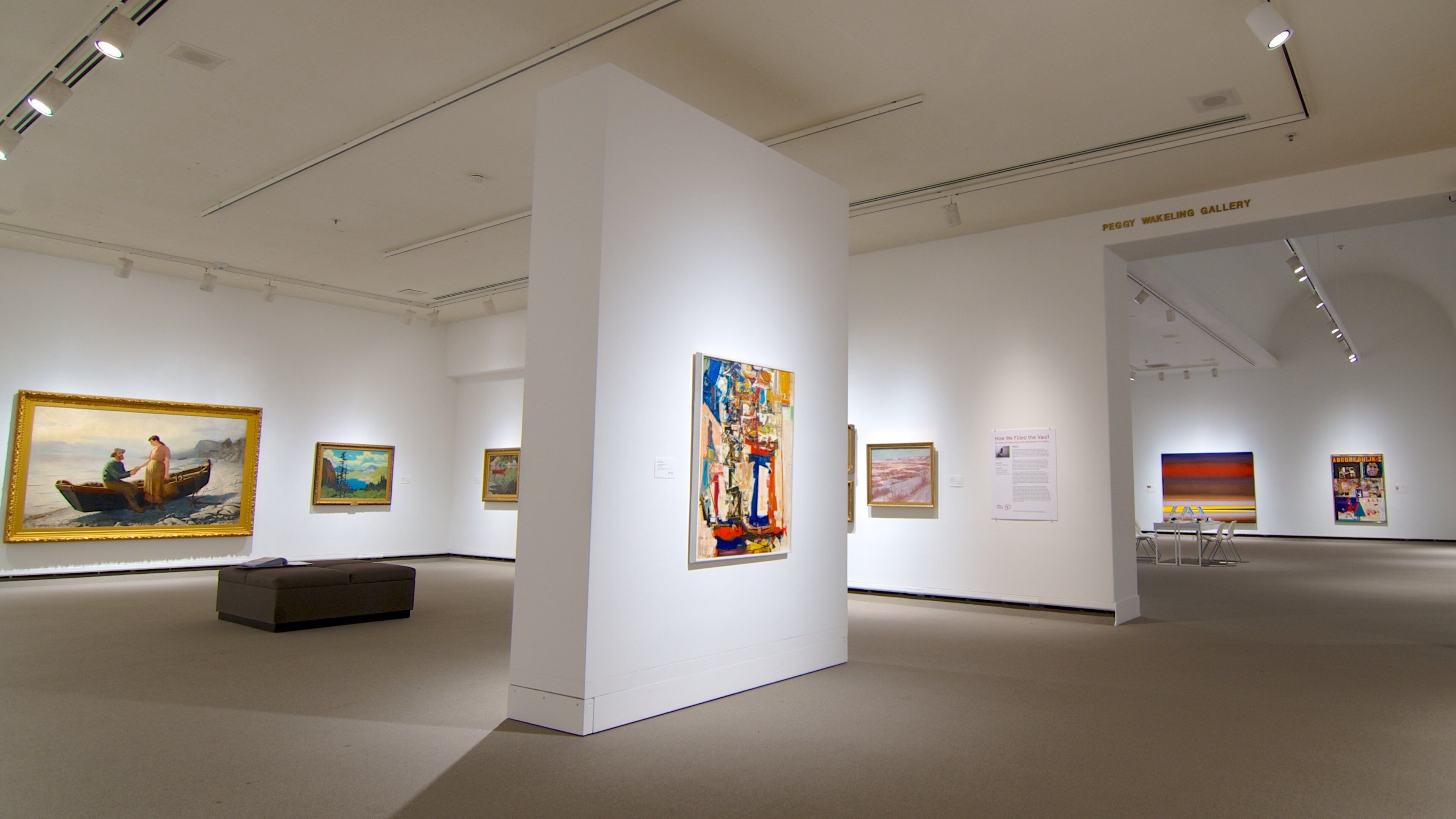 Galerie d\'art Mackenzie montrant art et vues intérieures