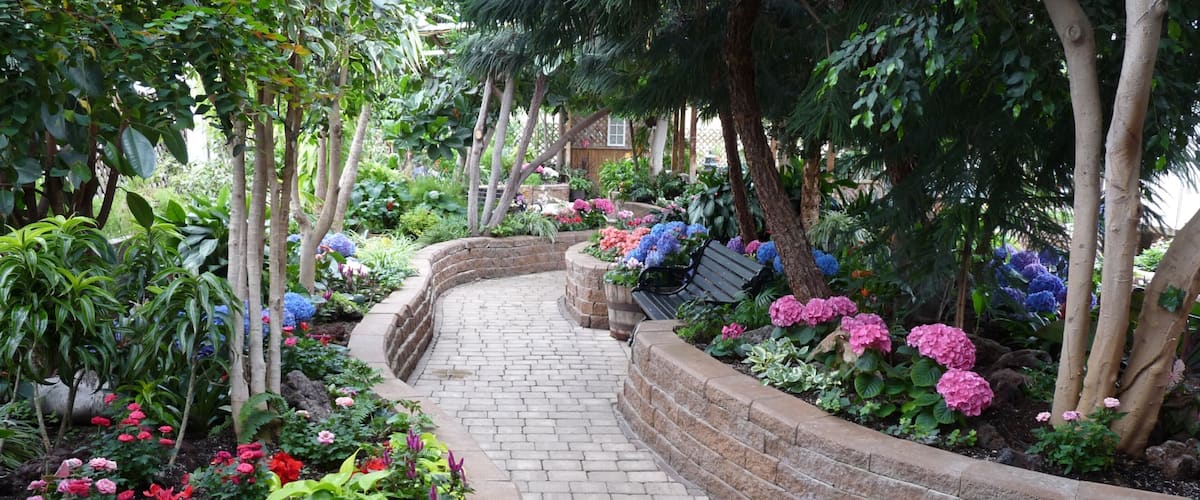Regina Floral Conservatory featuring wildflowers and a park