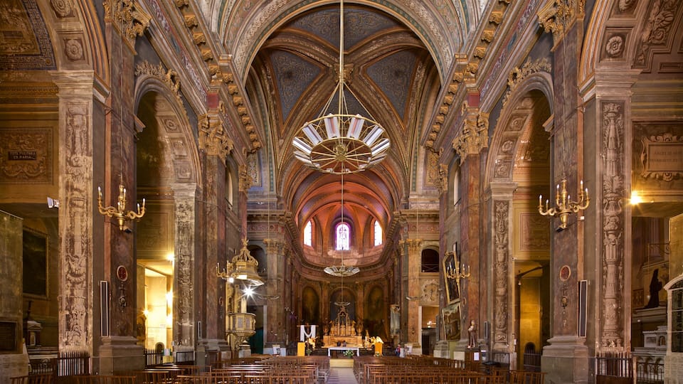 Notre-Dame of Dalbade Church showing interior views, heritage elements and a church or cathedral