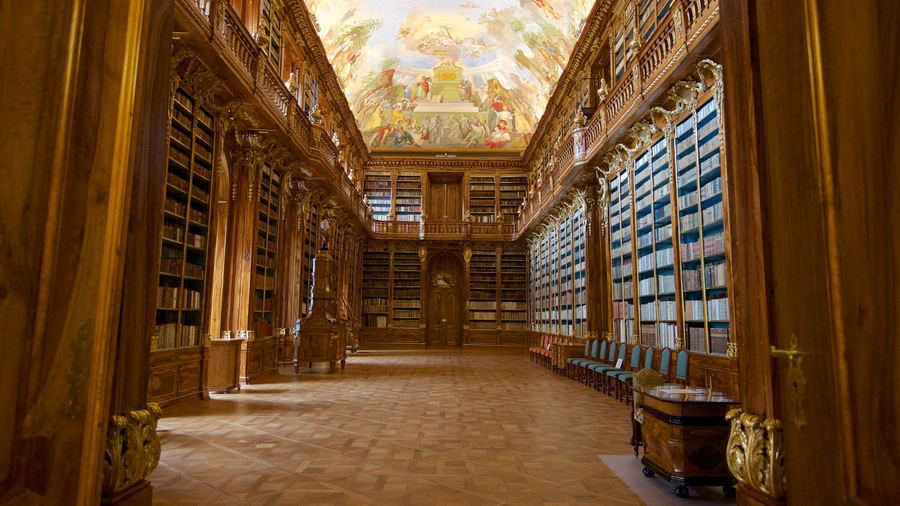 Strahov showing interior views and heritage elements