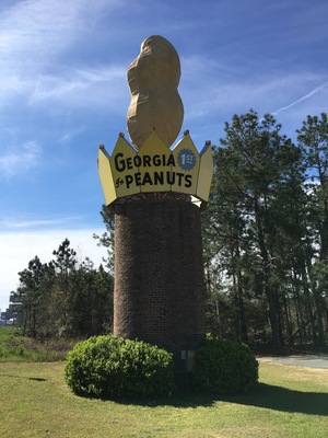 Had to stop for this one! 😂🥜 right off of 75 you can visit the sausage store next to the peanut!