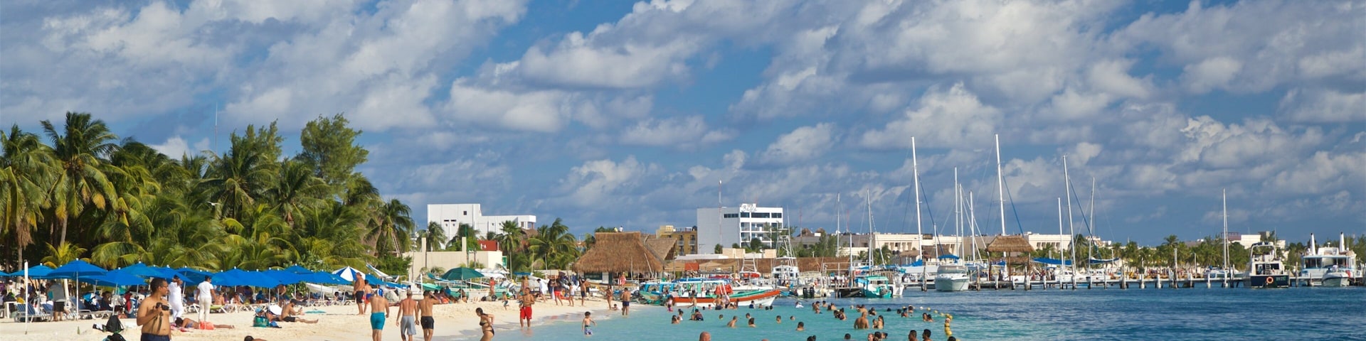 Playa Norte que incluye escenas tropicales, una playa y vista general a la costa