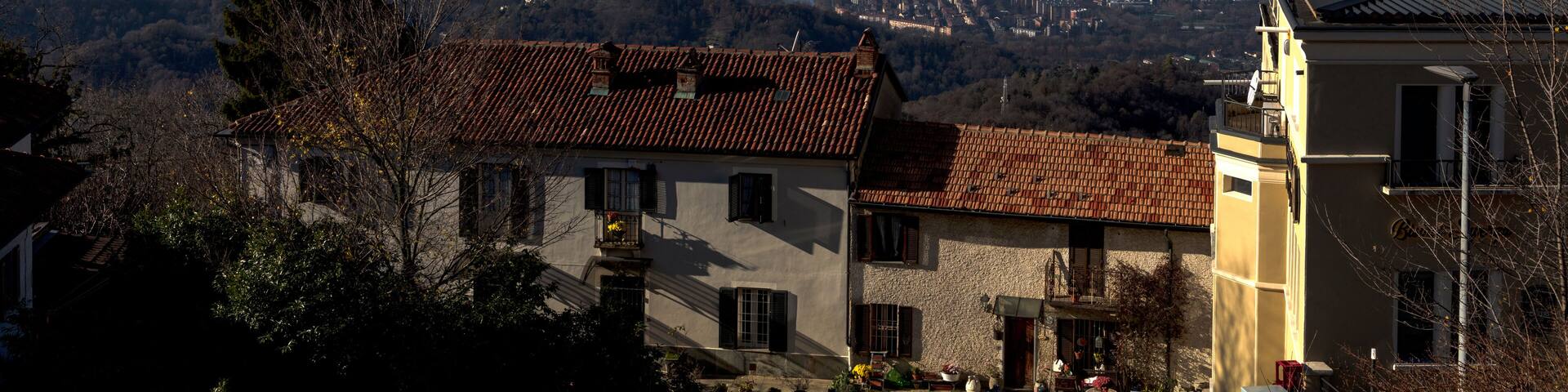 Italy Turin Basilica de Superga view on a winter sunny day
