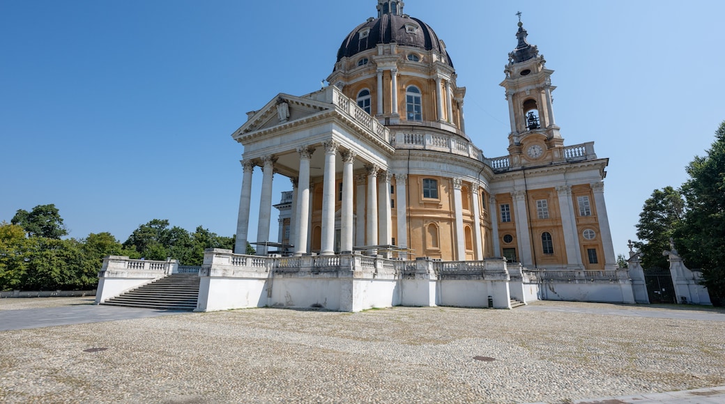 Basilica of Superga Baroque facade - Turin, Italy