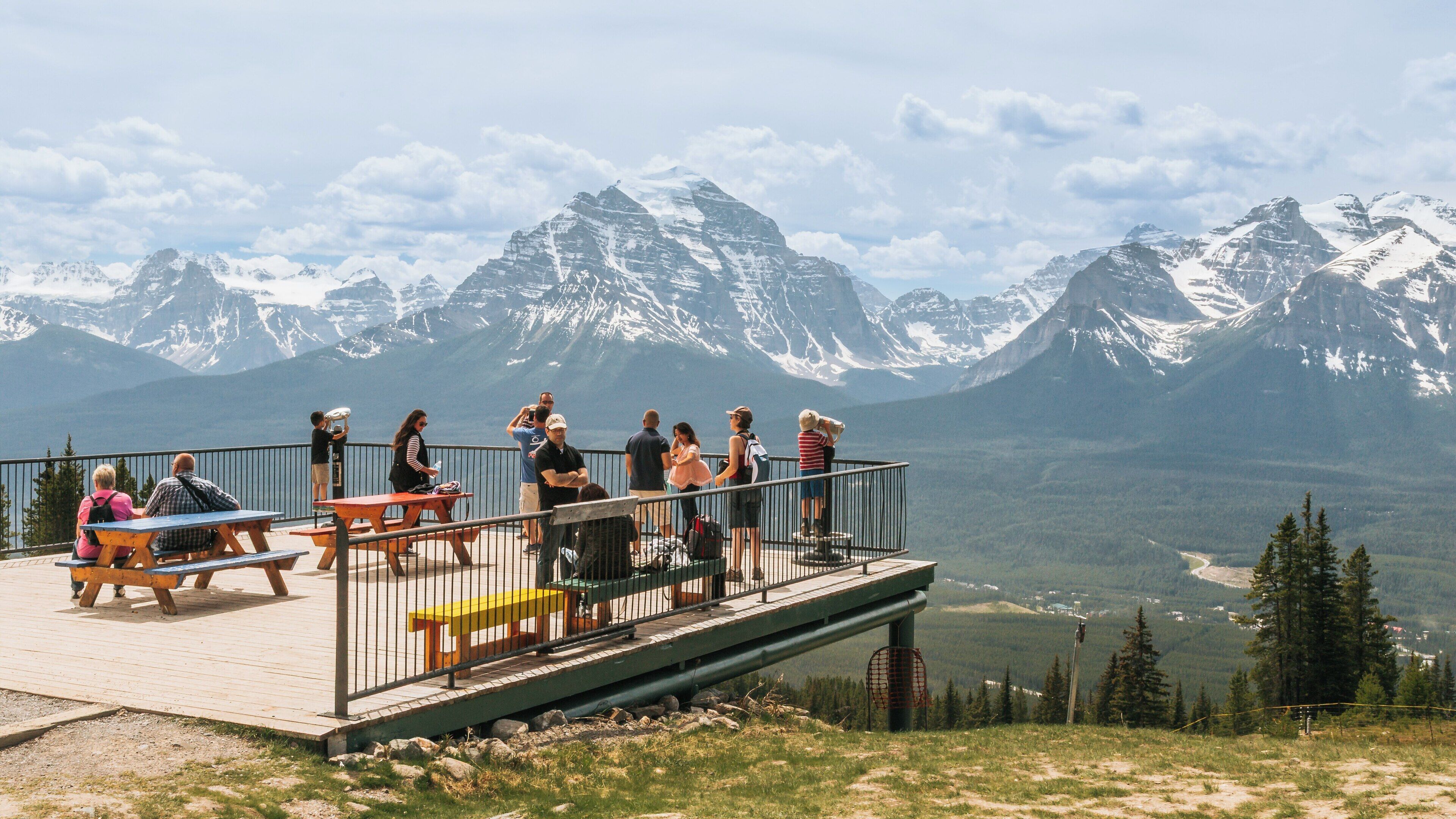 Visit to Lake Louise Gondola provides breathtaking views of mountains and activities for all ages in Alberta, Canada