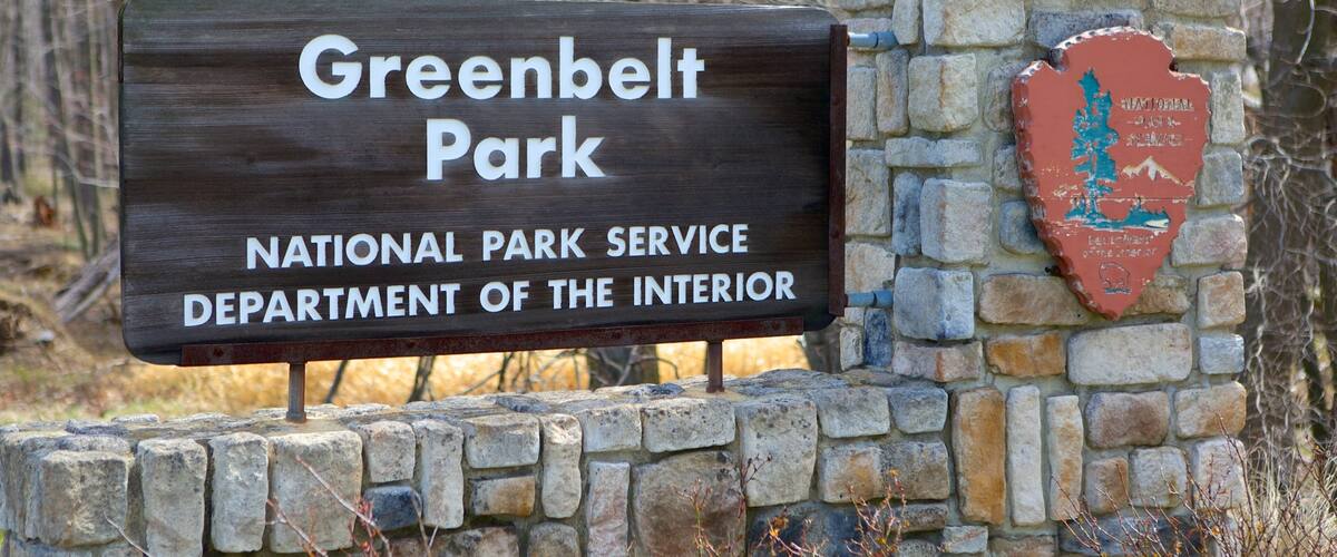 Greenbelt Museum showing signage