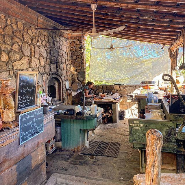 Cafe el Triunfo is a must see! El Triunfo is a small historic mining town and the cafe has all the charm you need and also good pizza!