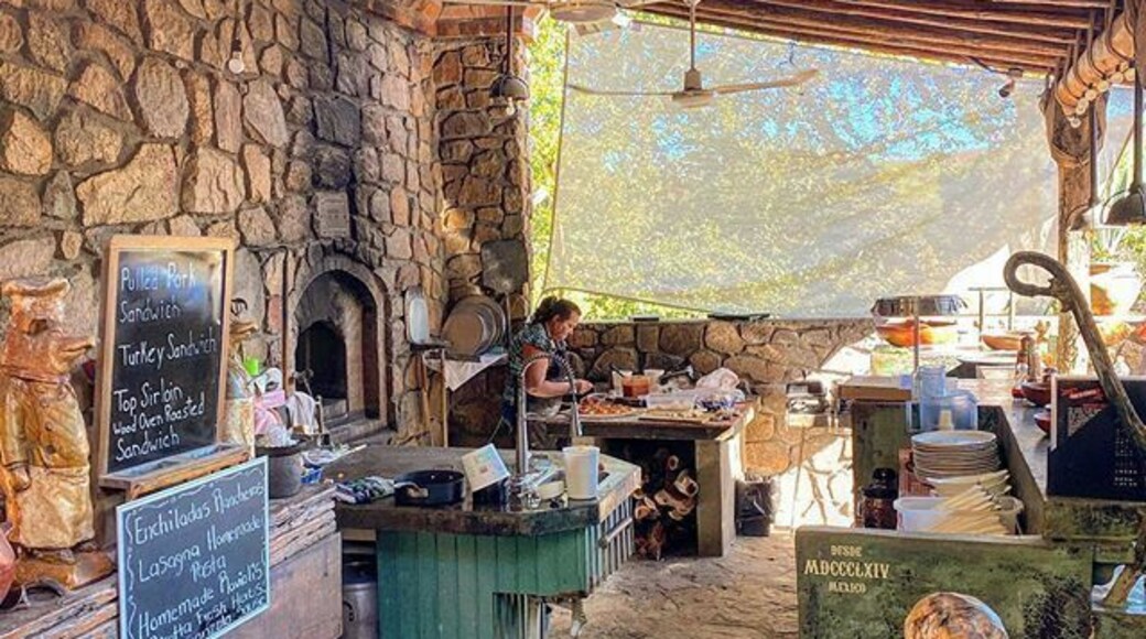 Cafe el Triunfo is a must see! El Triunfo is a small historic mining town and the cafe has all the charm you need and also good pizza!