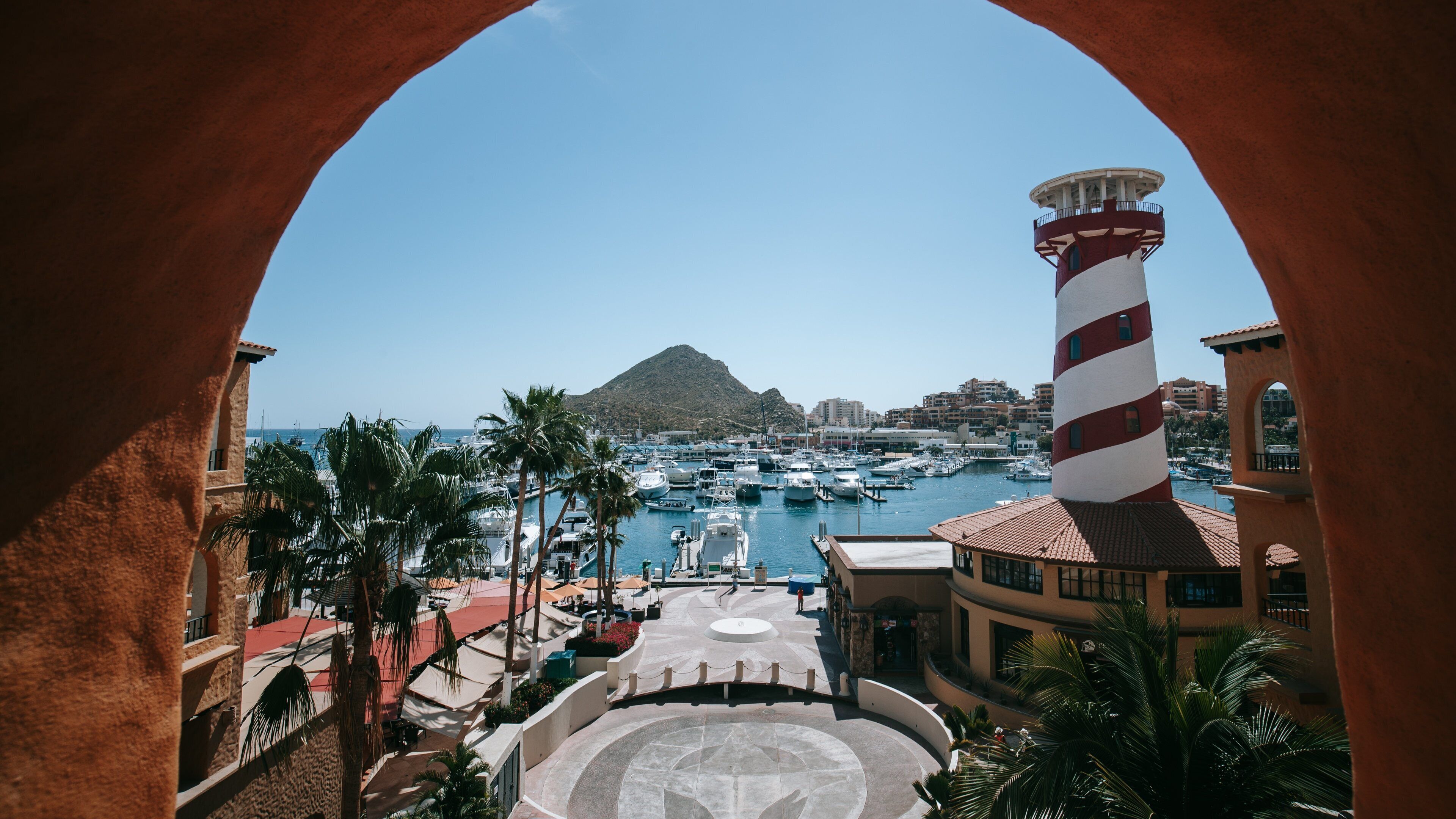 Marina which includes a bay or harbor