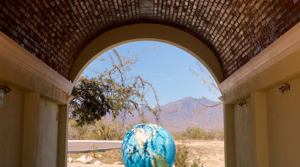 Tropic of Cancer Monument which includes desert views