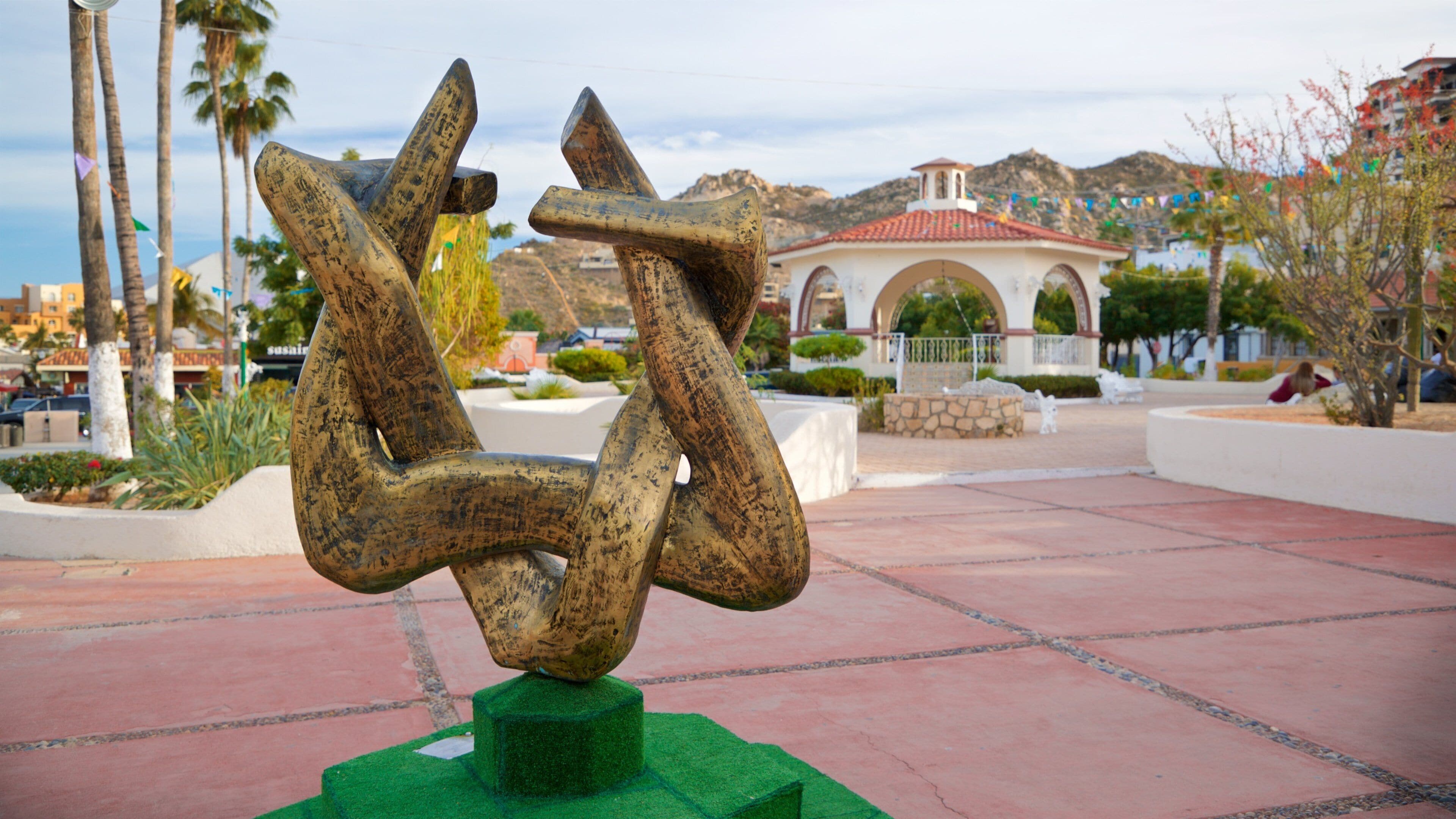 Amelia Wilkes Square showing outdoor art