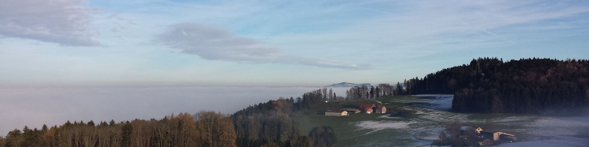 NO EDITING: morning glory on the Eppenberg in Oberuwzil. Right over the sea of fog #lovemytown