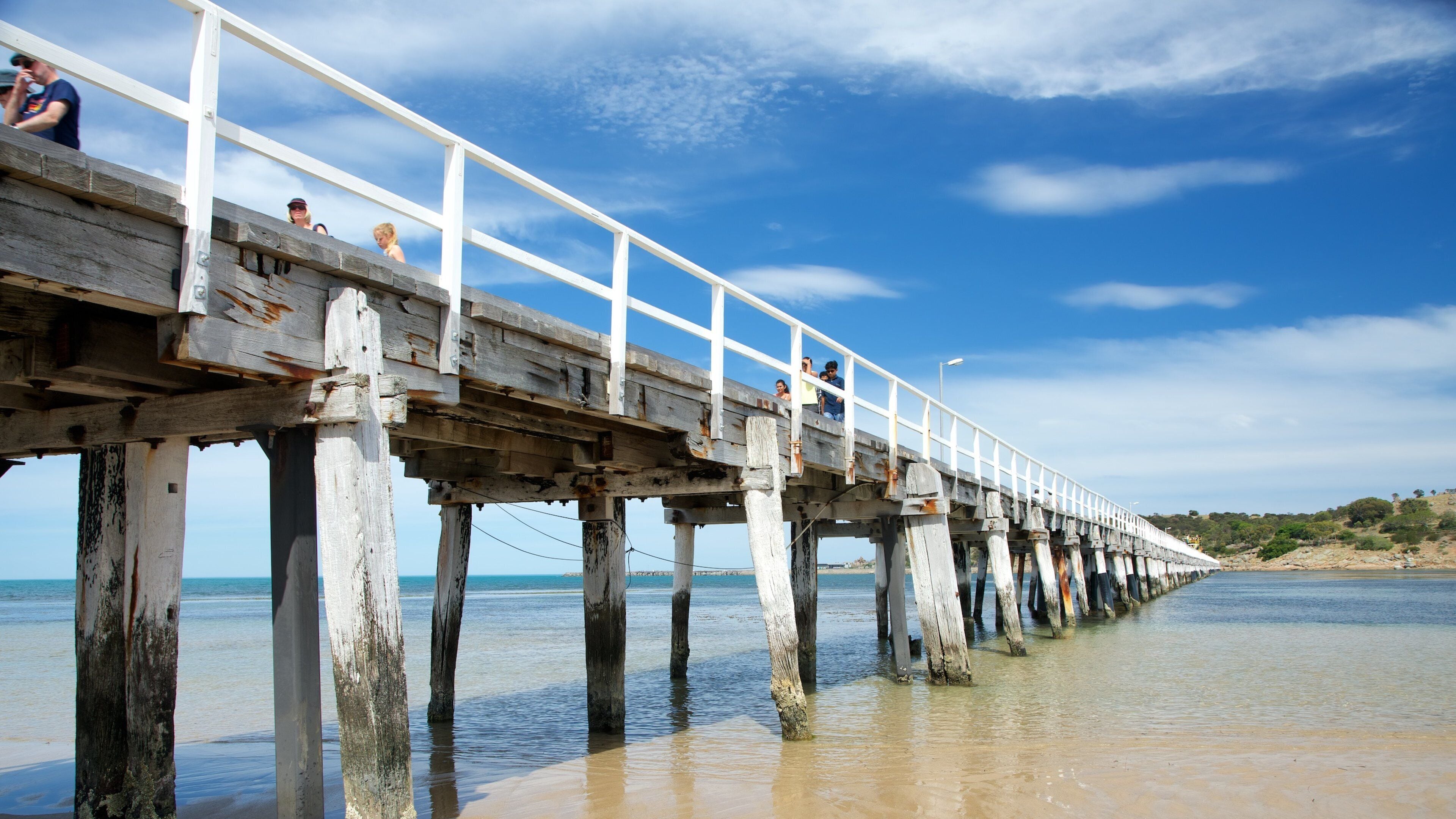 Granite Island das einen allgemeine Küstenansicht