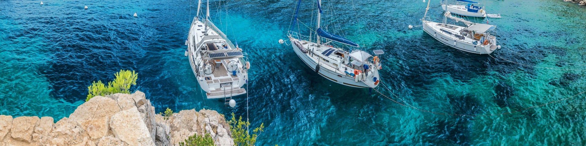 Port-Miou calanque in Cassis. France. 31.07.2017