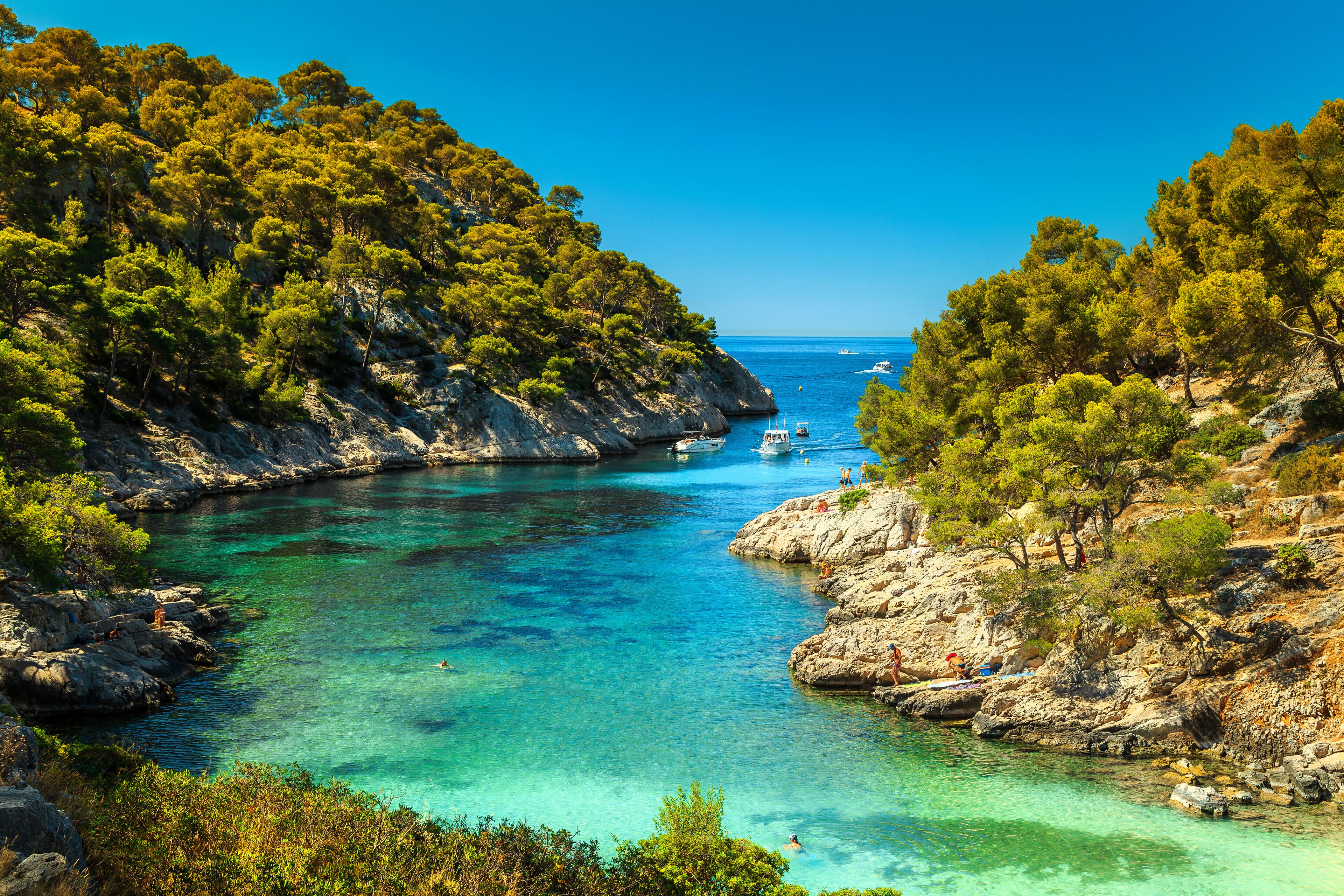 Amazing Calanques De Port Pin in Cassis, near Marseille, France