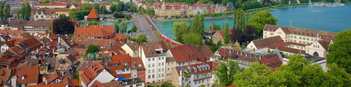 Friedrichshafen Promenade featuring a city and landscape views