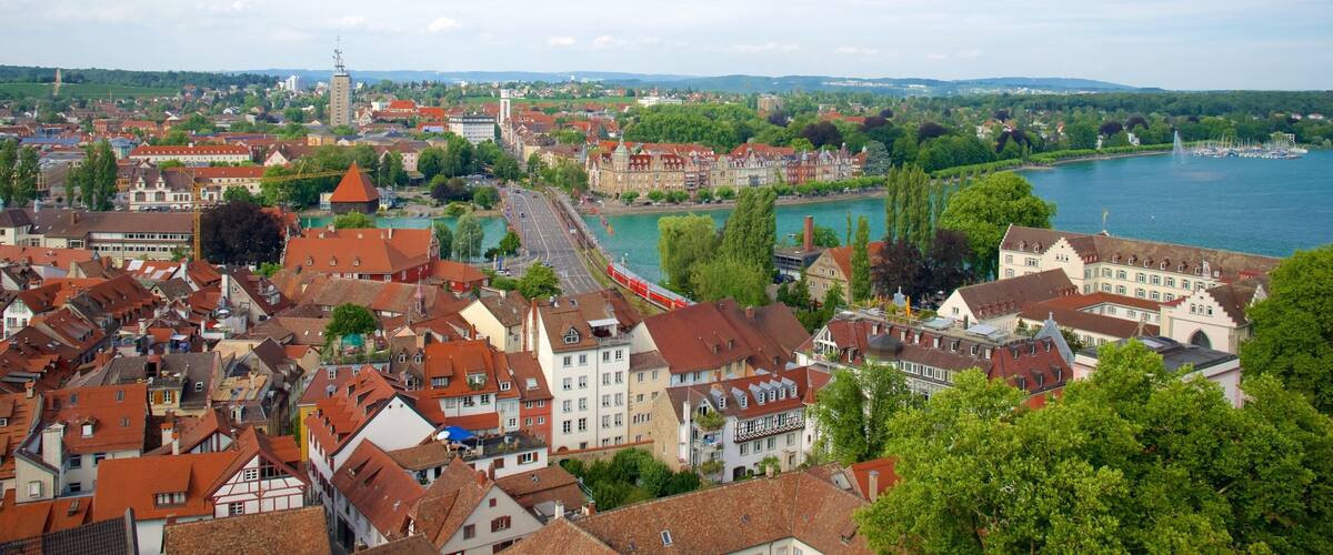 Friedrichshafen Promenade featuring a city and landscape views