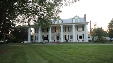 We stay at a lot of B&Bs when we travel. This is one of our favorites. RowanLark at Headwaters Farm in Olney Maryland. There is an interesting history behind the home including the fact that both Franklin Roosevelt and Winston Churchill stayed there. Anyway, beautiful home and rooms with an amazing pool area.