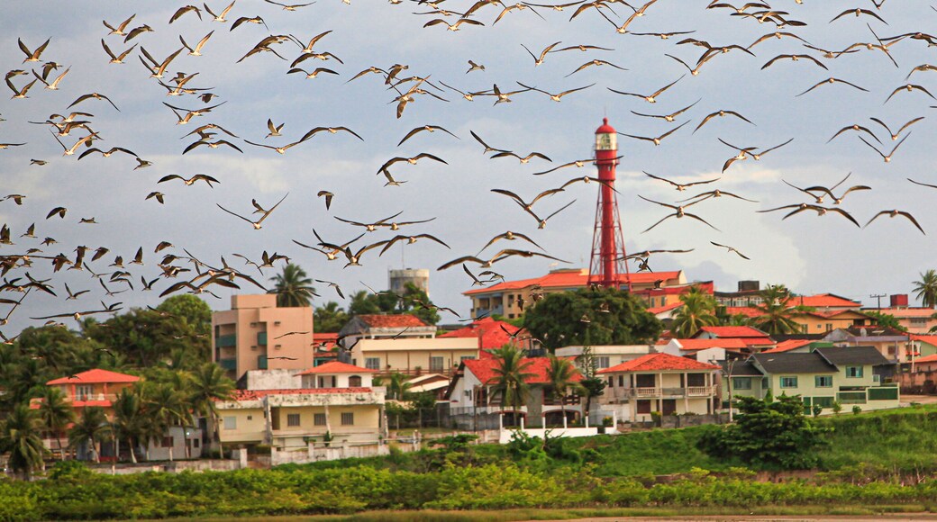 Lighthouse of Salinópolis or Salinas in the Brazilian Amazon, Pará State.