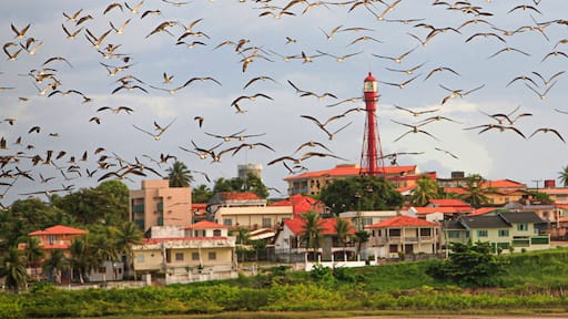 Lighthouse of Salinópolis or Salinas in the Brazilian Amazon, Pará State.
