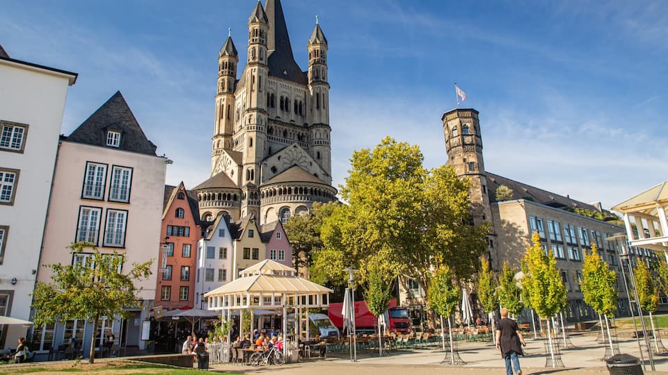 Innenstadt showing a city, heritage architecture and a church or cathedral