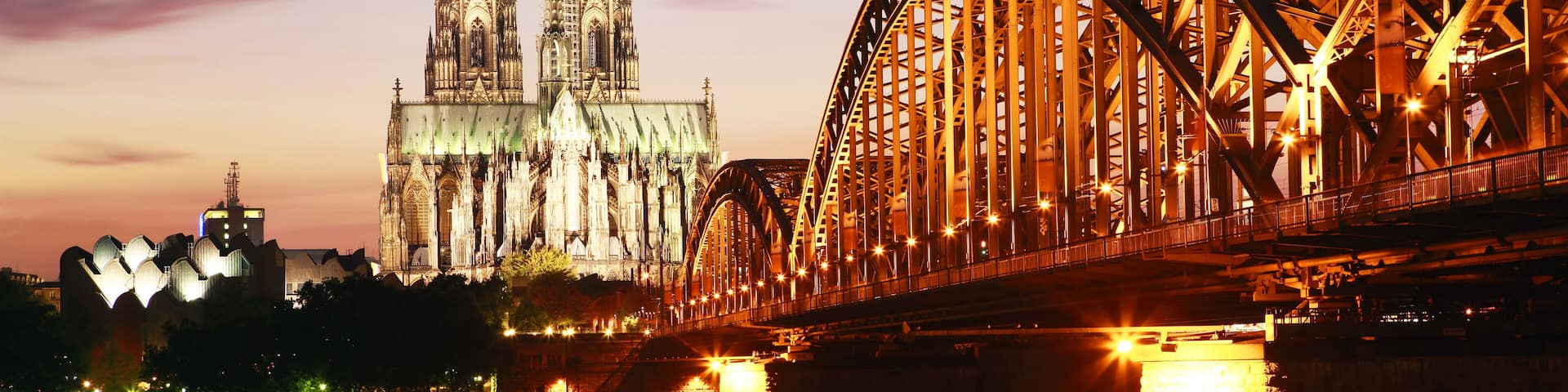 romantic night in Cologne; Shutterstock ID 76770712