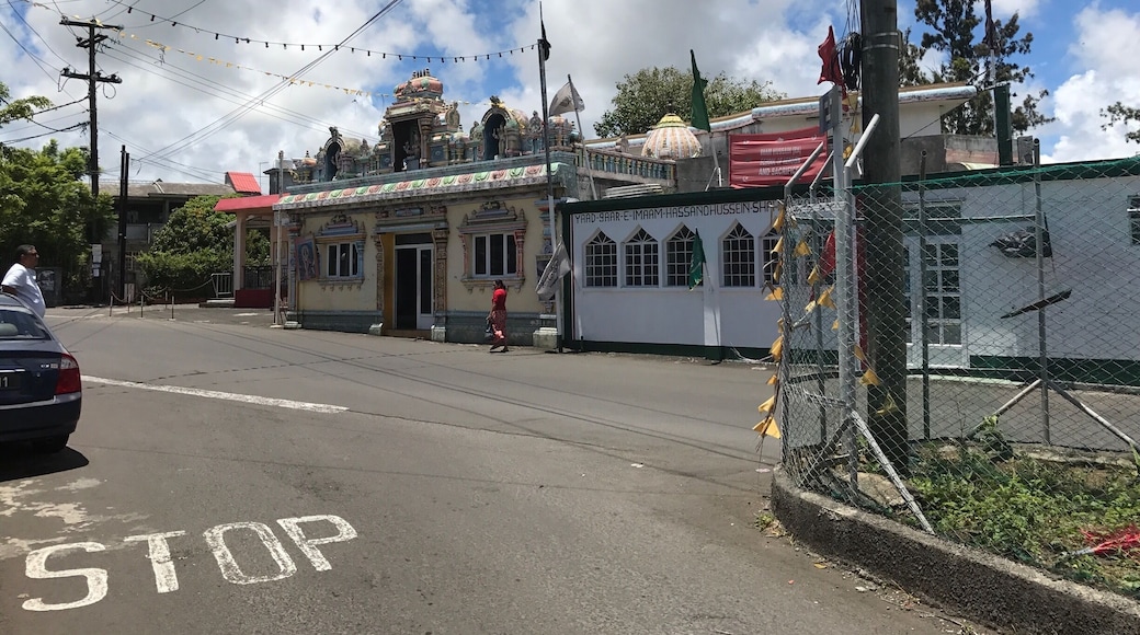 Only in Mauritius you can have a hindu temple next to a Mosque!