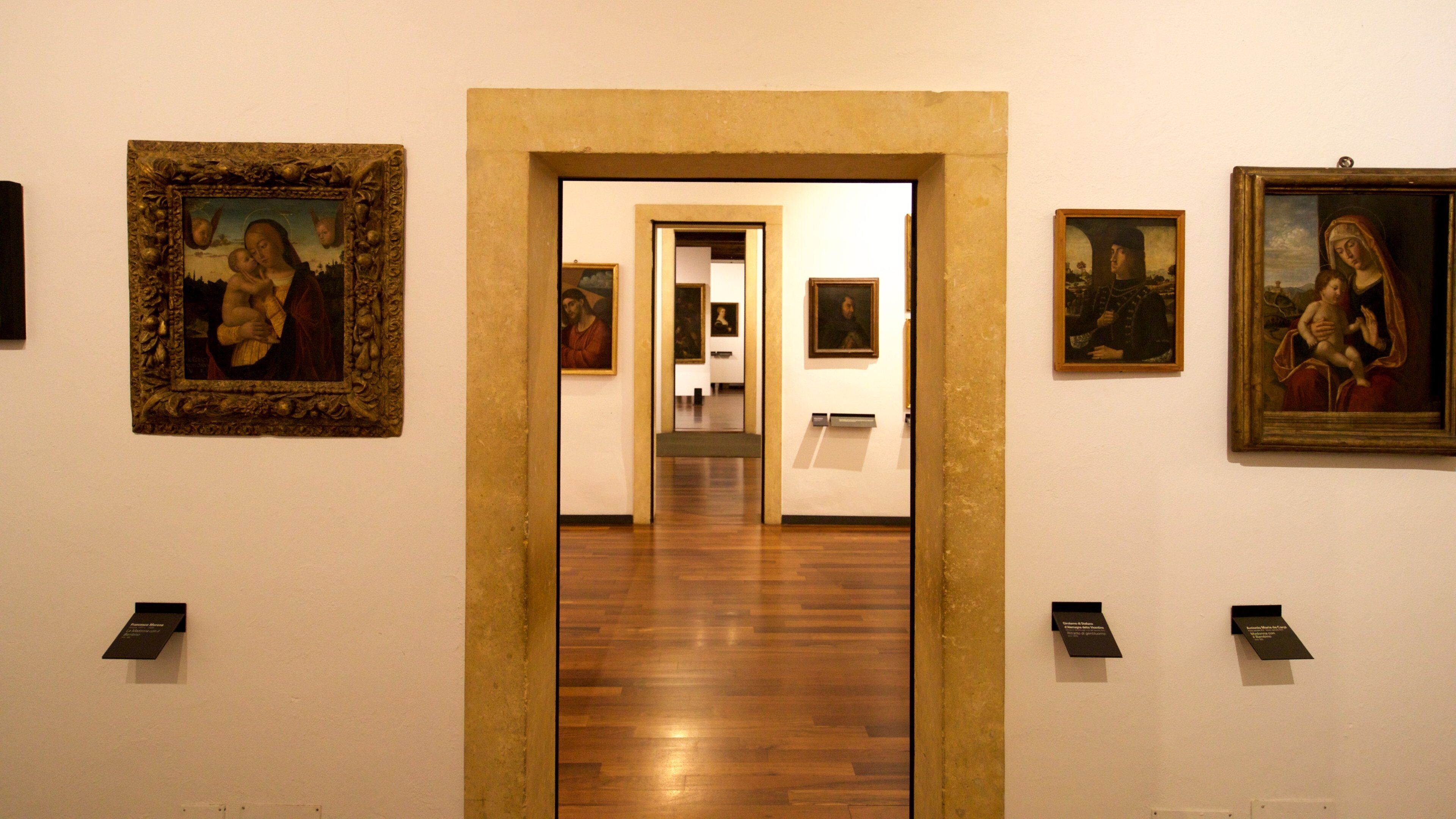 Musei Civici Agli Eremitani que incluye arte, vistas interiores y aspectos religiosos