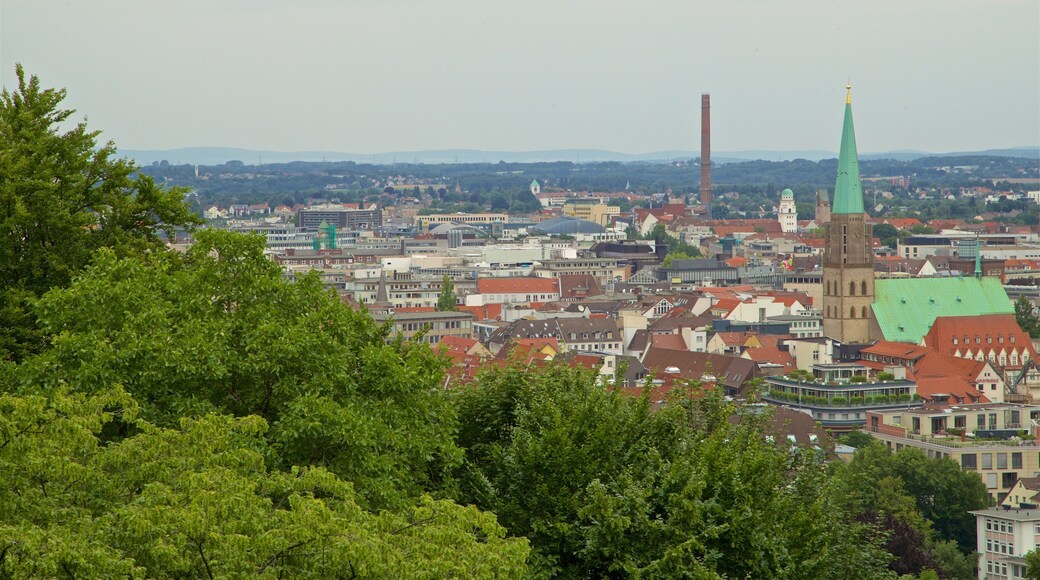 Sparrenberg Castle showing a city and landscape views