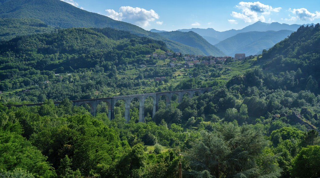 Mountain landscape near Camporgiano, Garfagnana, Italy