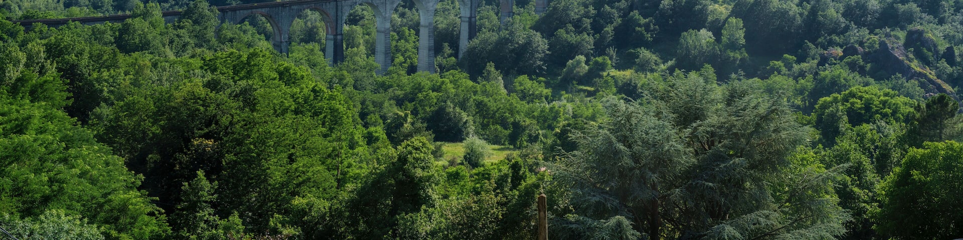Mountain landscape near Camporgiano, Garfagnana, Italy
