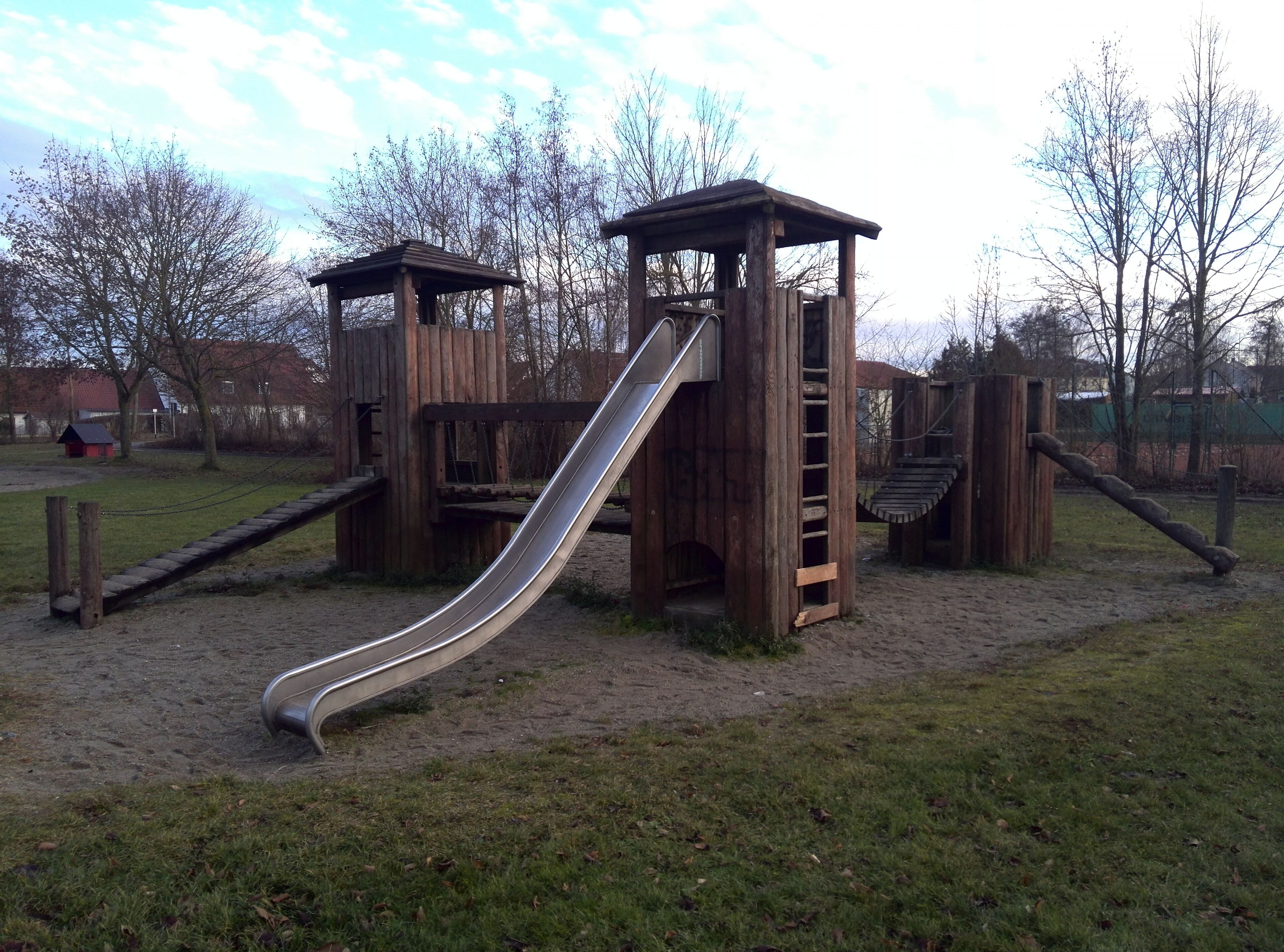 Holz Ritterburg Spielplatz